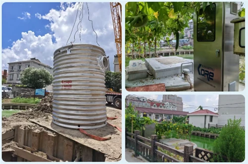 La stazione di pompaggio integrata in acciaio inossidabile Cole consente il rinnovamento ecologic...